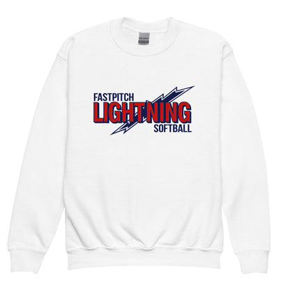 Classic | Youth Sweatshirt | Amherst Lightning Softball | Lightning Logo