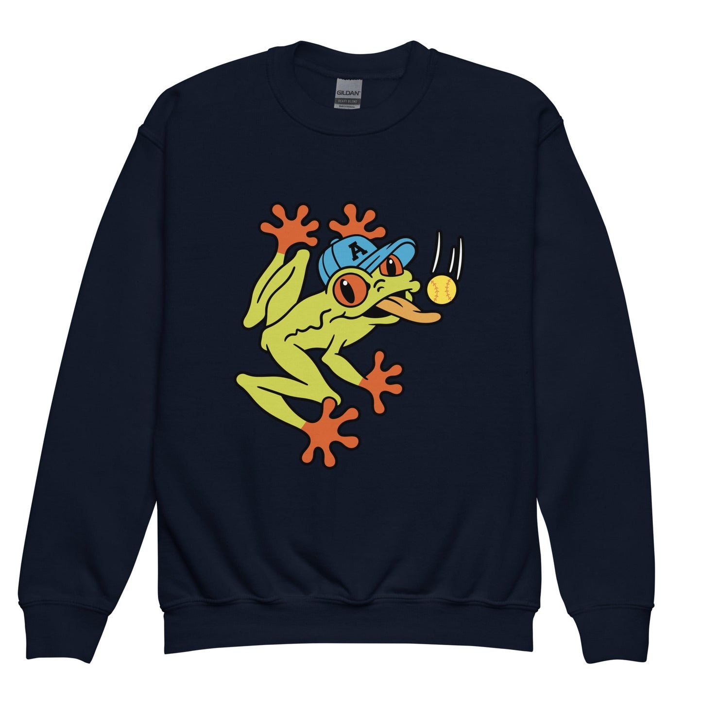 Classic | Youth Sweatshirt | Aquasox Softball | Mascot Logo