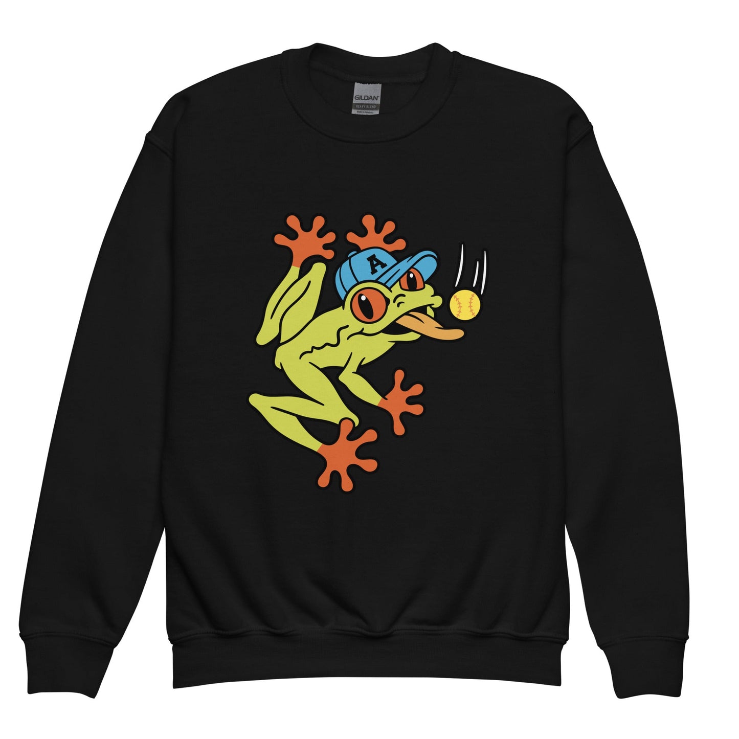 Classic | Youth Sweatshirt | Aquasox Softball | Mascot Logo