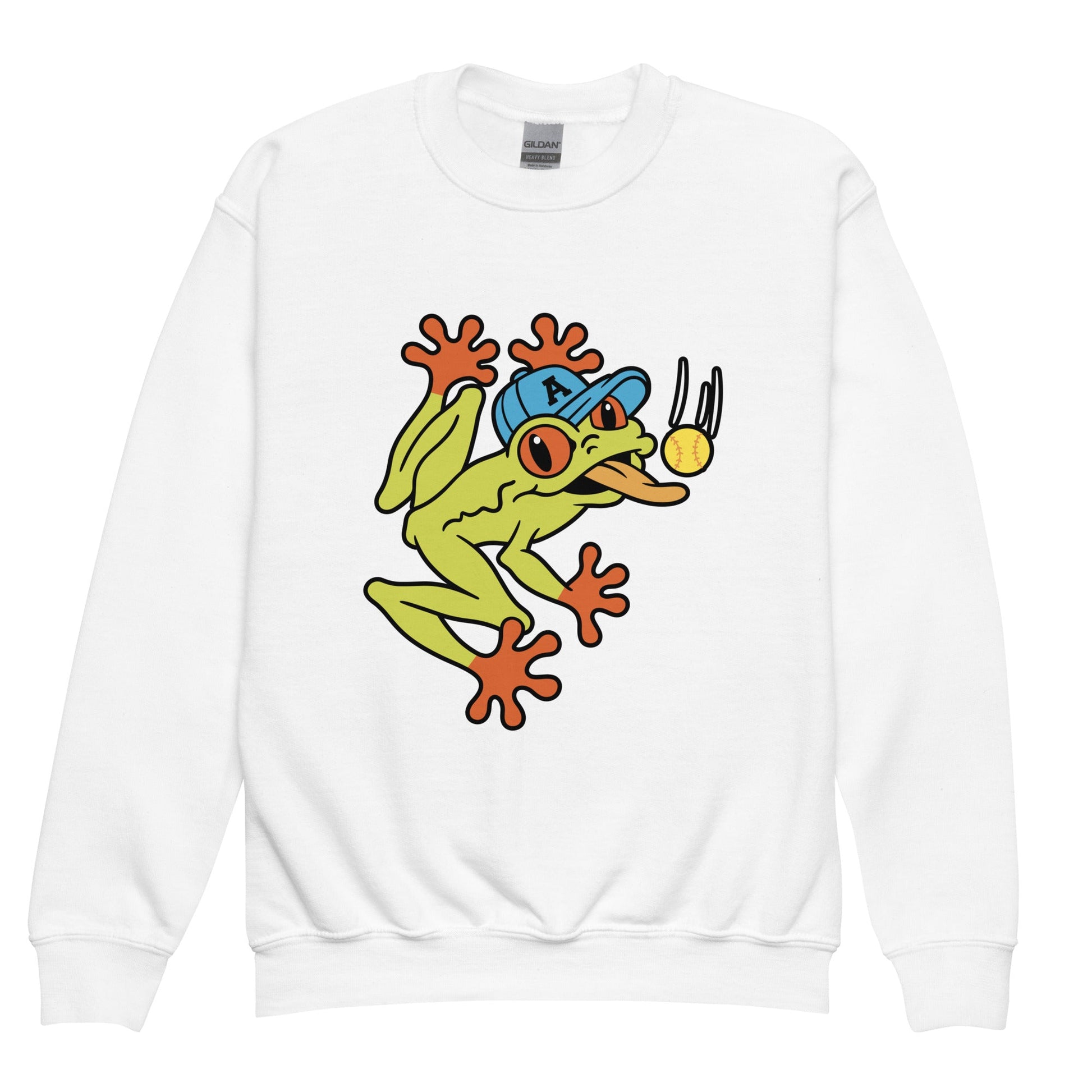 Classic | Youth Sweatshirt | Aquasox Softball | Mascot Logo