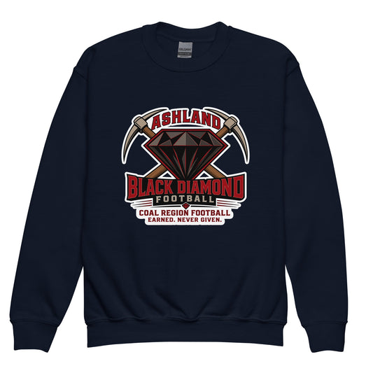 Classic | Youth Sweatshirt | Ashland Black Diamonds | Vanguard Logo