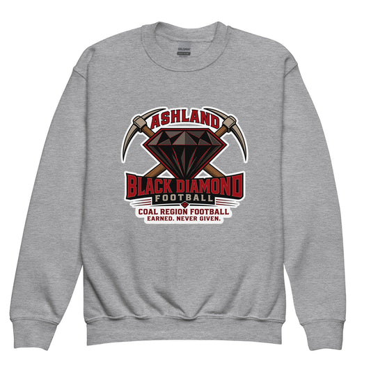 Classic | Youth Sweatshirt | Ashland Black Diamonds | Vanguard Logo