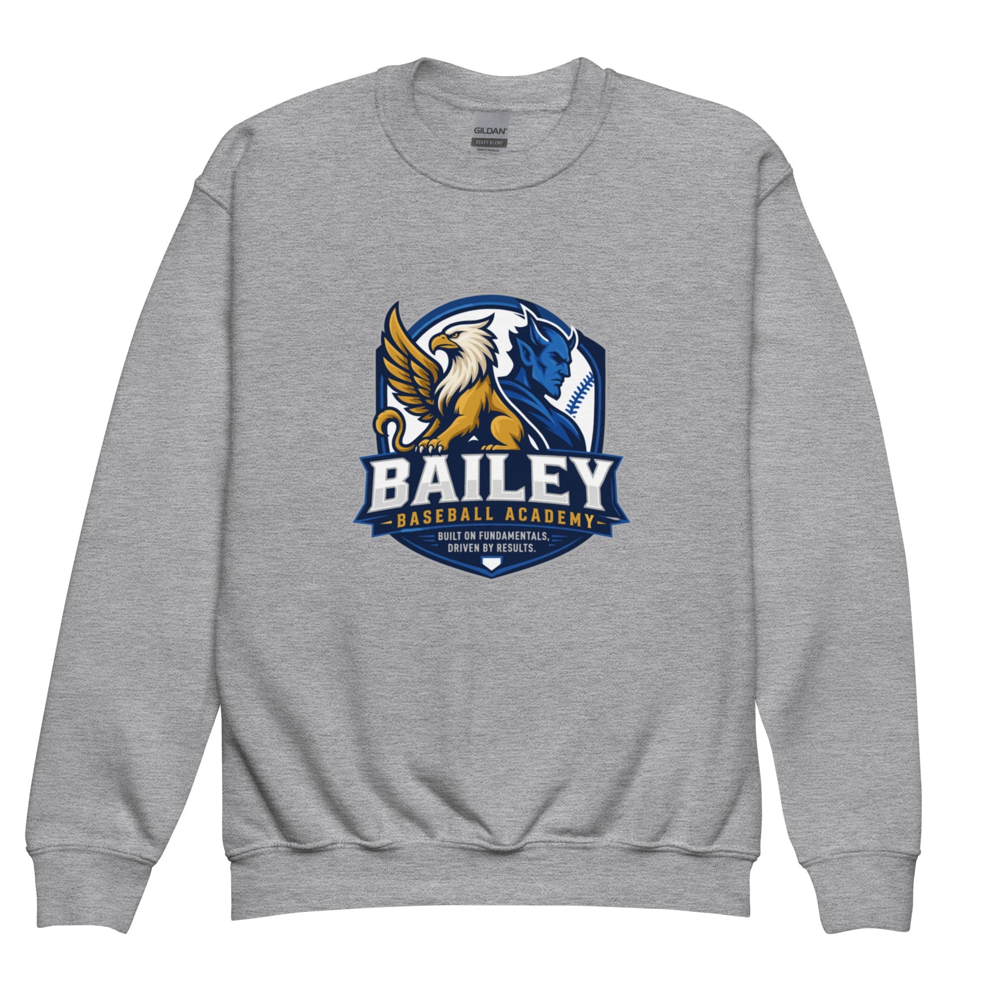 Classic | Youth Sweatshirt | Bailey Baseball Academy | Shield Logo