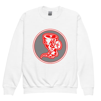 Classic | Youth Sweatshirt | Bay High Softball | Badge Logo