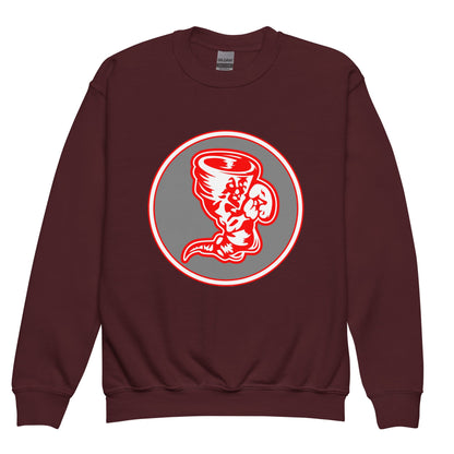 Classic | Youth Sweatshirt | Bay High Softball | Badge Logo