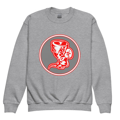 Classic | Youth Sweatshirt | Bay High Softball | Badge Logo