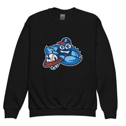 Classic | Youth Sweatshirt | Bellport BlueClaws | Mascot Logo