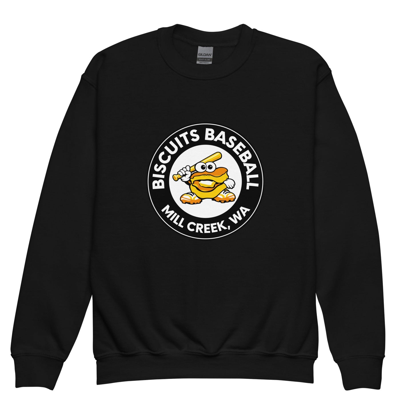 Classic | Youth Sweatshirt | Biscuits Baseball MCLL | Mascot Logo