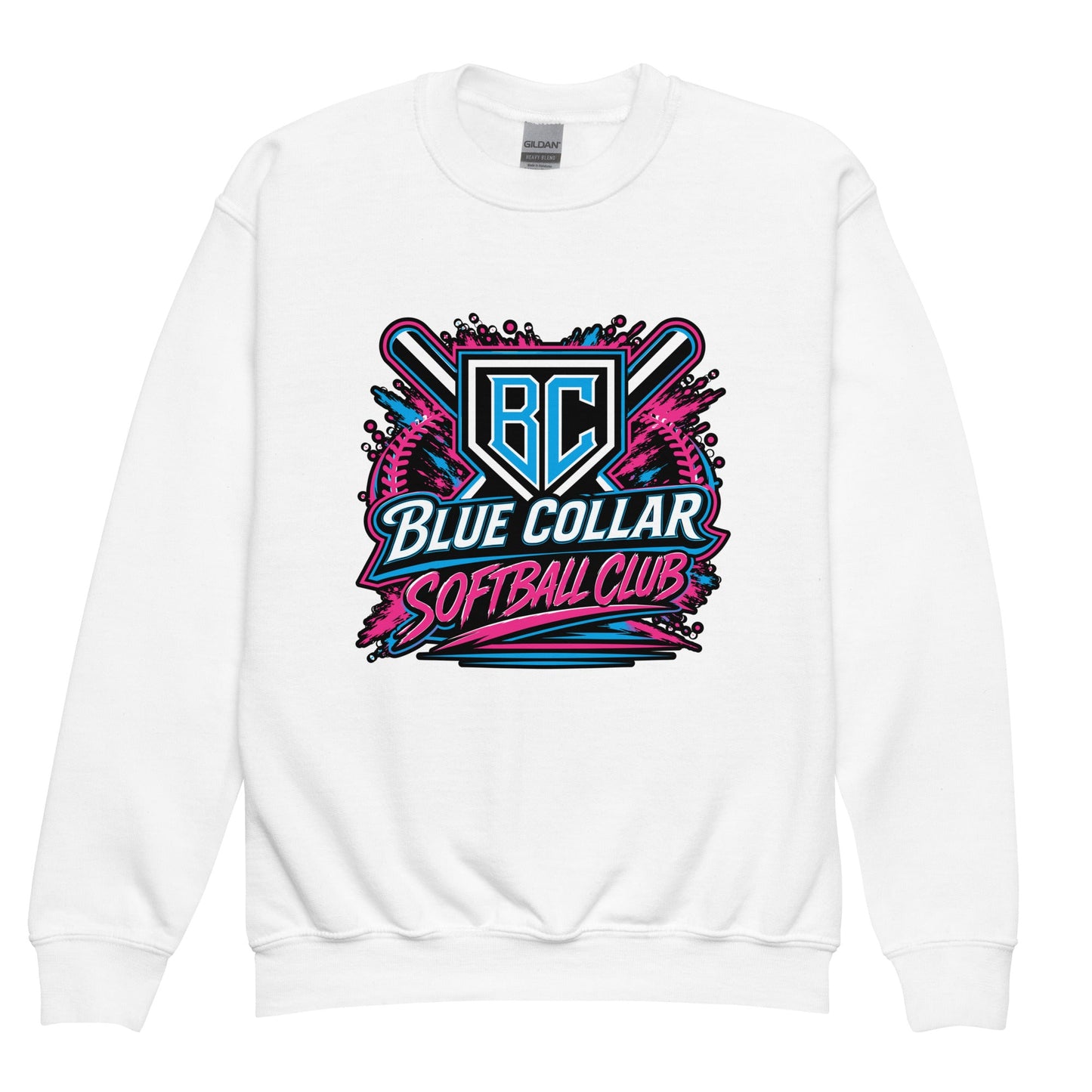 Classic | Youth Sweatshirt | Blue Collar Softball 2034 | Athletics Logo