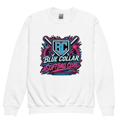 Classic | Youth Sweatshirt | Blue Collar Softball 2034 | Athletics Logo
