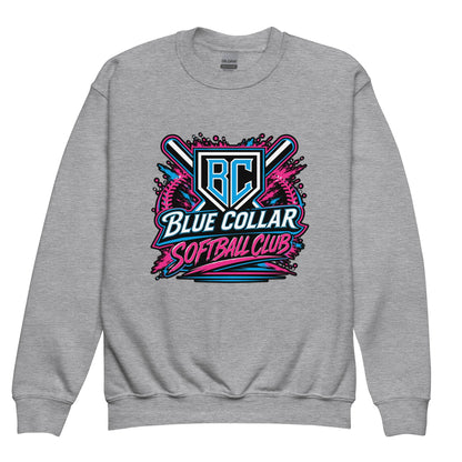Classic | Youth Sweatshirt | Blue Collar Softball 2034 | Athletics Logo
