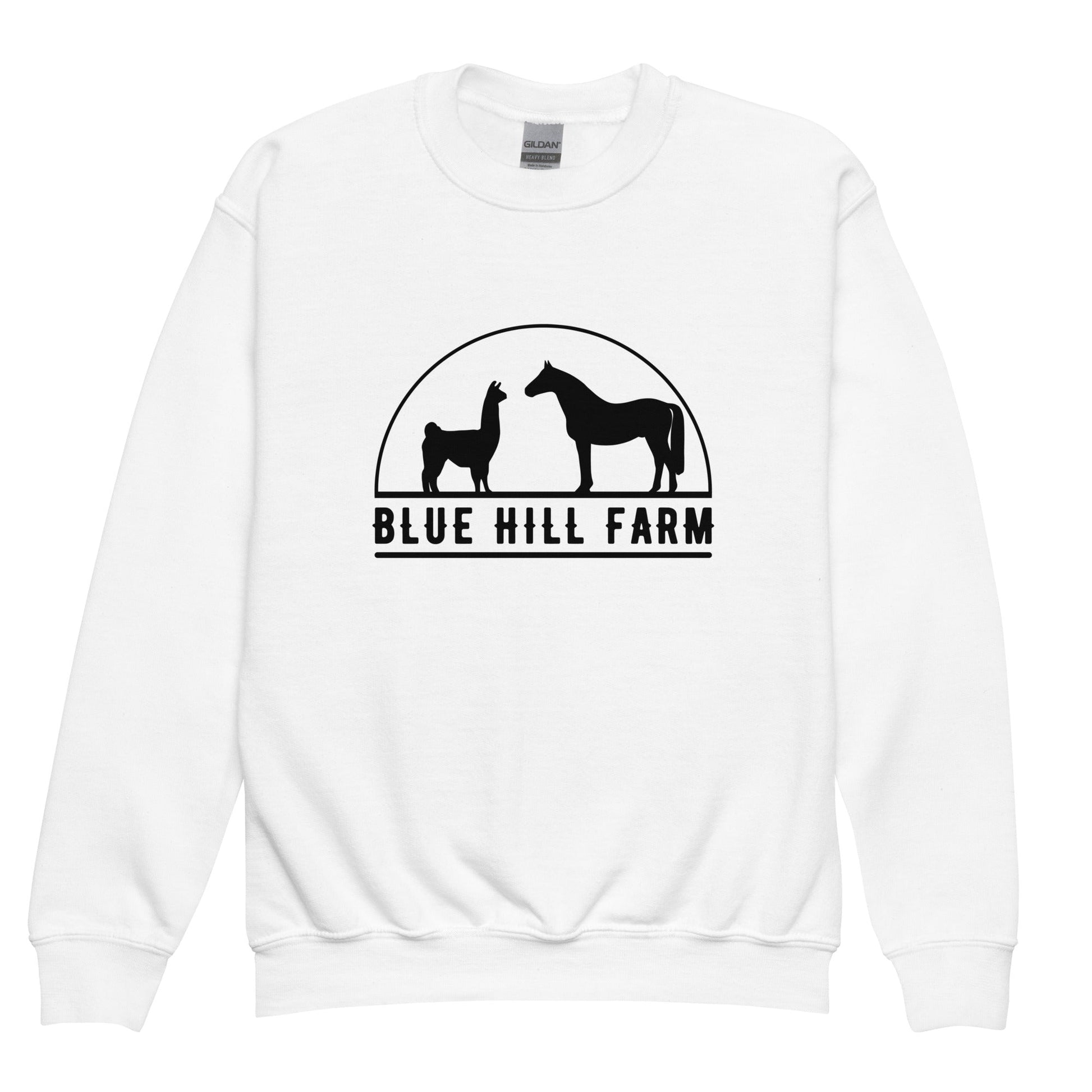 Classic | Youth Sweatshirt | Blue Hill Farm | Highland Silhouette Logo