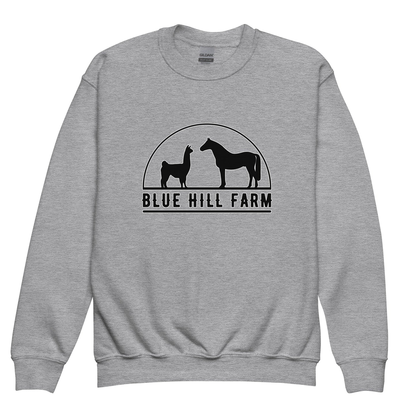 Classic | Youth Sweatshirt | Blue Hill Farm | Highland Silhouette Logo
