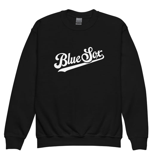 Classic | Youth Sweatshirt | Blue Sox | Script Logo