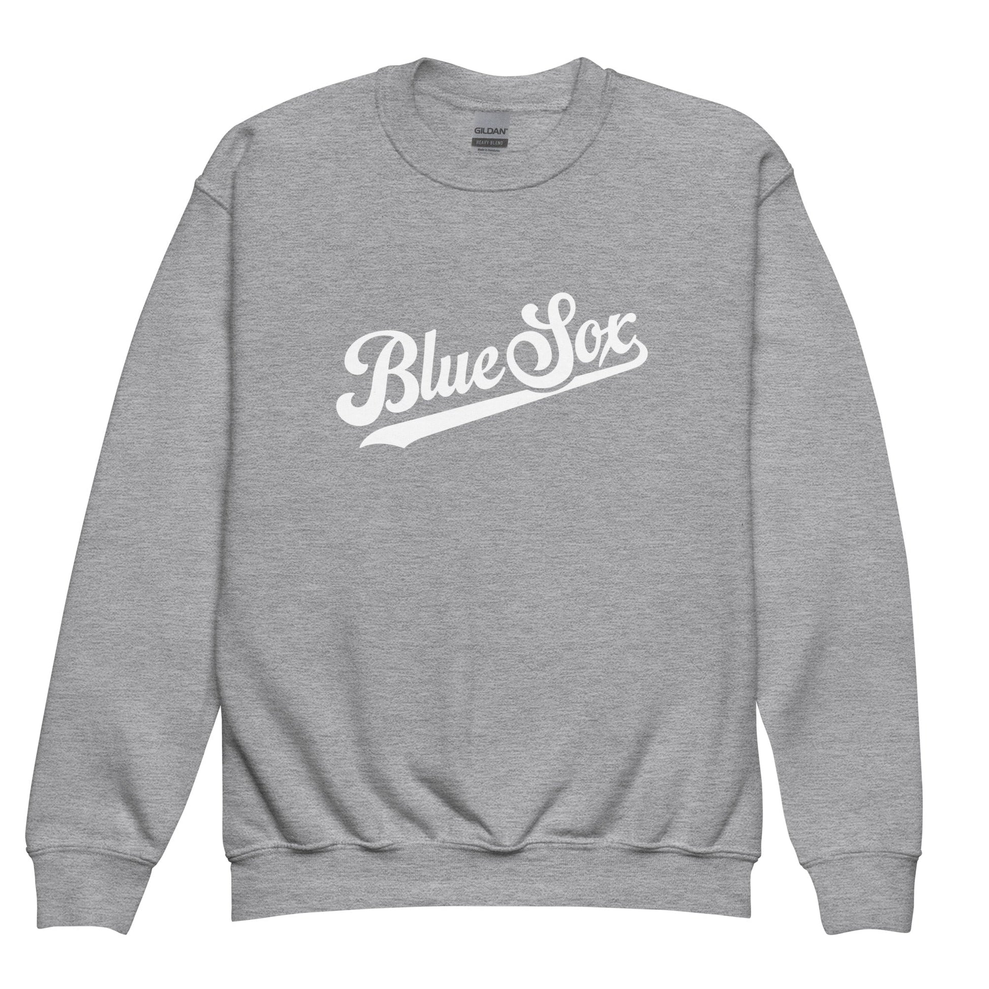 Classic | Youth Sweatshirt | Blue Sox | Script Logo
