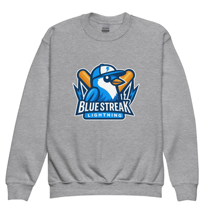 Classic | Youth Sweatshirt | Blue Streak Lightning | Mascot Logo
