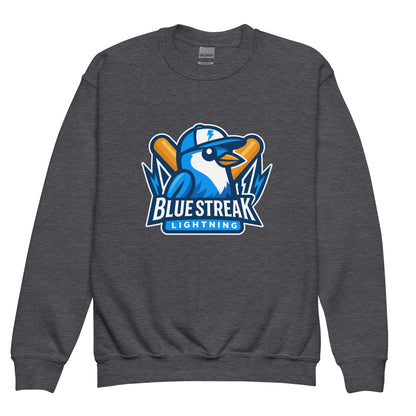 Classic | Youth Sweatshirt | Blue Streak Lightning | Mascot Logo