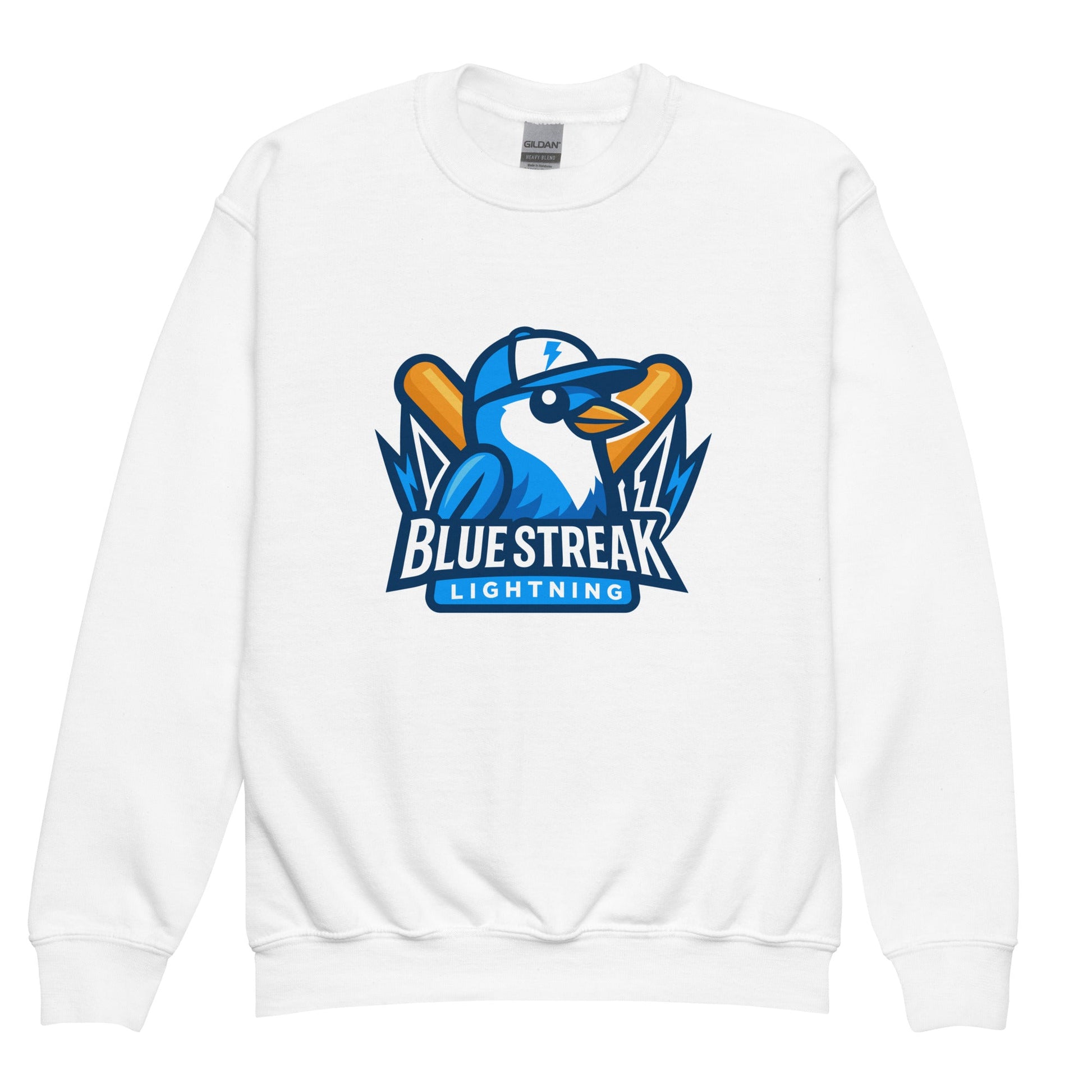 Classic | Youth Sweatshirt | Blue Streak Lightning | Mascot Logo