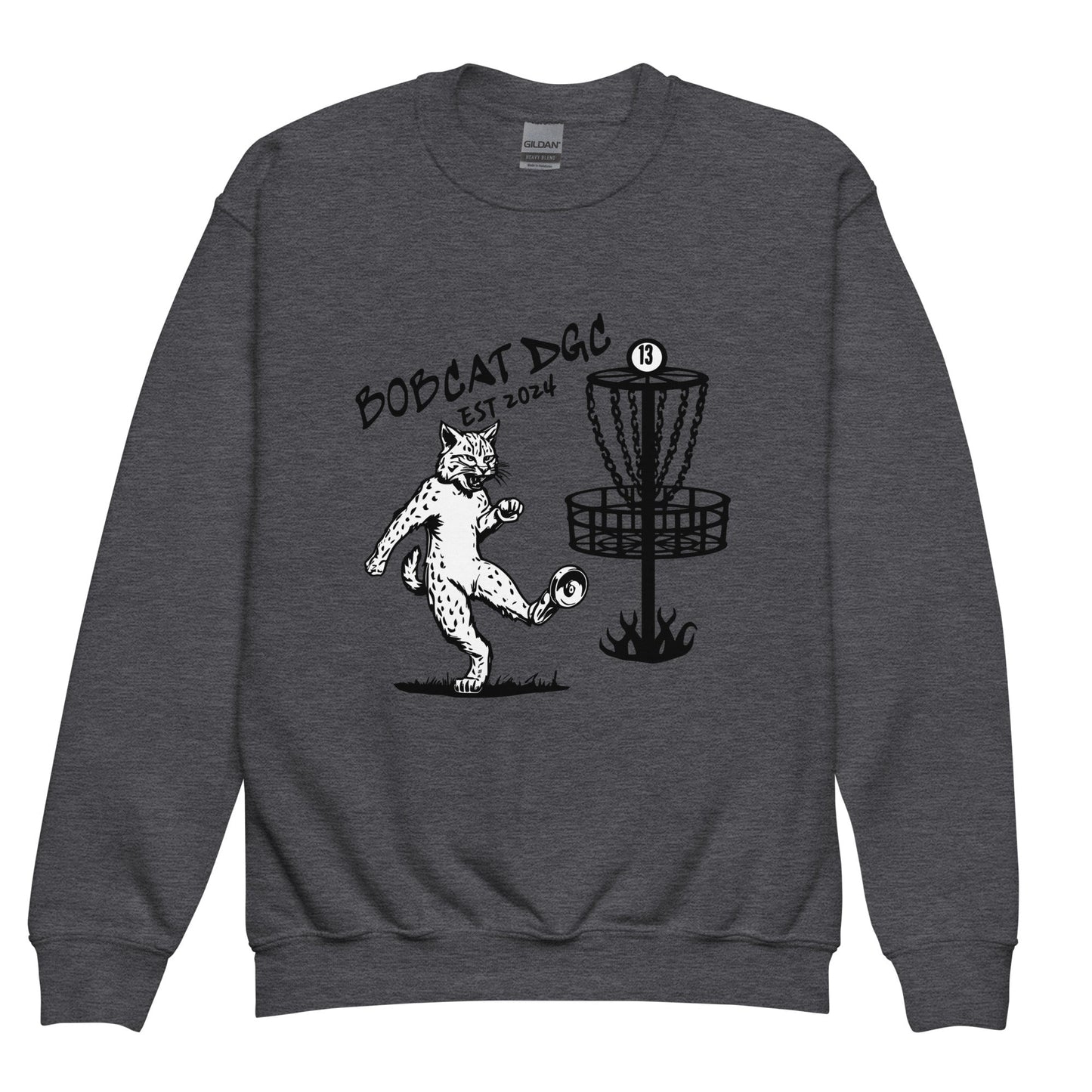 Classic | Youth Sweatshirt | Bobcat DGC | Predator Disc Golf Logo