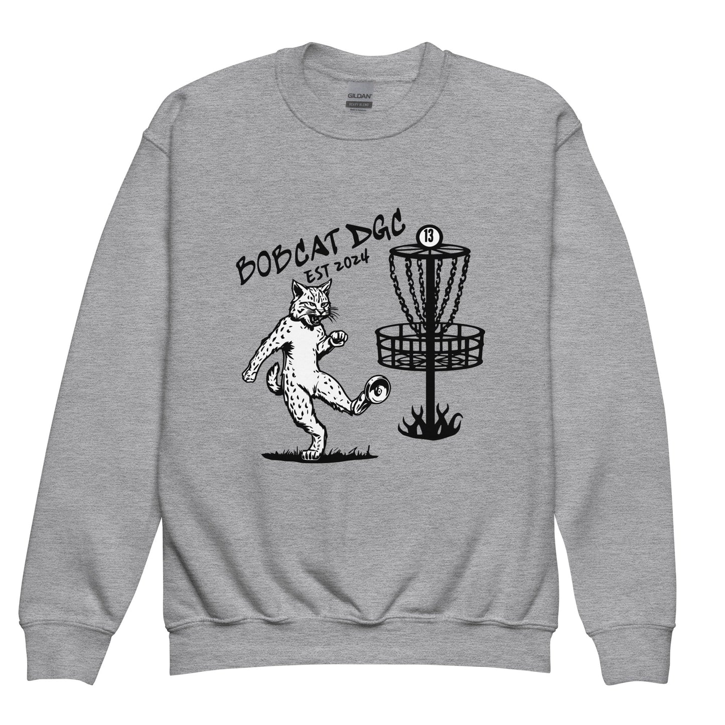 Classic | Youth Sweatshirt | Bobcat DGC | Predator Disc Golf Logo