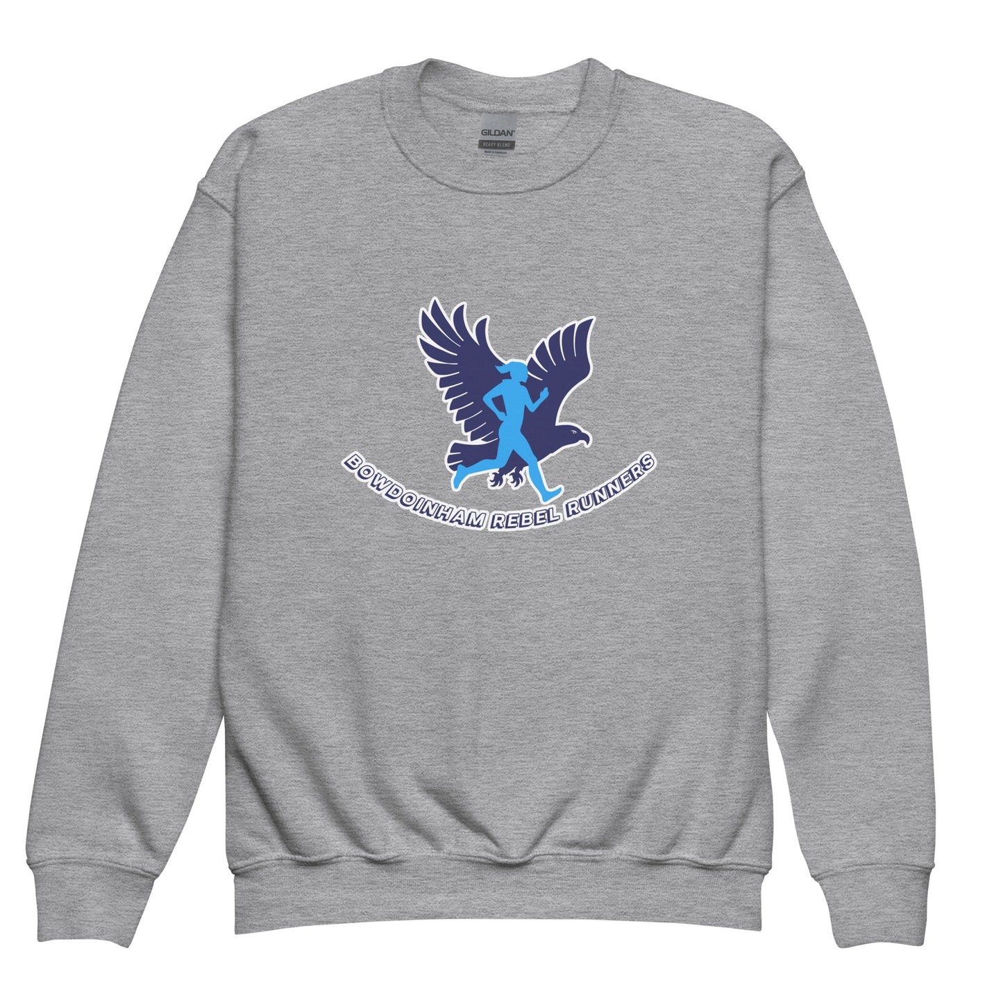 Classic | Youth Sweatshirt | Bowdoinham Rebel Runners | Emblem Logo