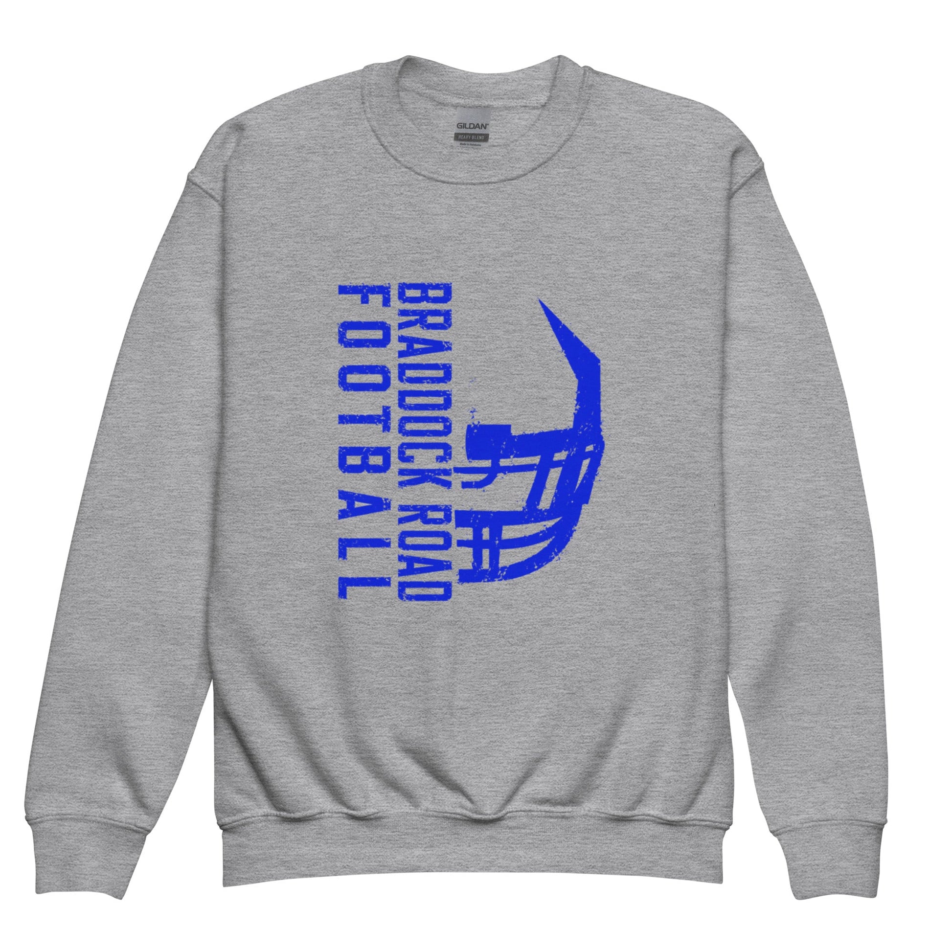 Classic | Youth Sweatshirt | Braddock Road Football | Sideline Vertical Logo