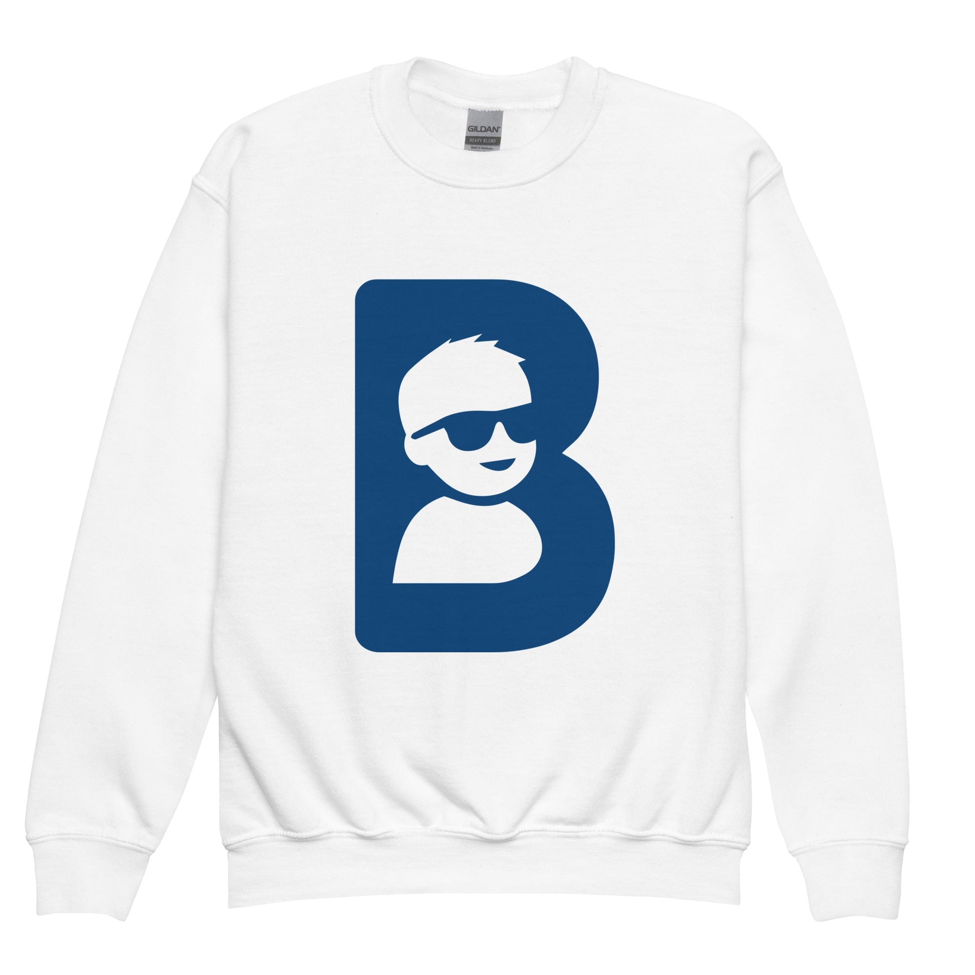 Classic | Youth Sweatshirt | Brave Like Ben | Blue Maverick Logo