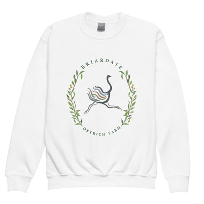 Classic | Youth Sweatshirt | Briardale Ostrich Farm | Crest Logo