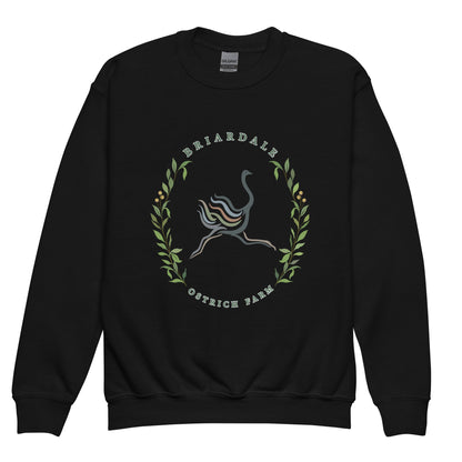 Classic | Youth Sweatshirt | Briardale Ostrich Farm | Crest Logo