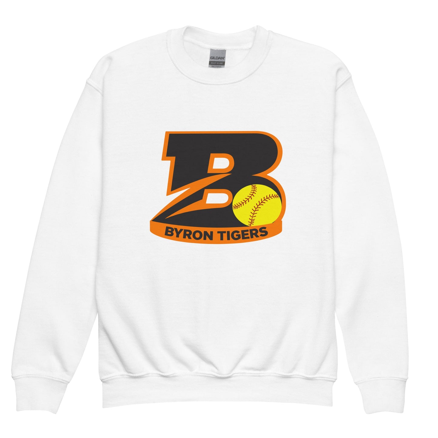 Classic | Youth Sweatshirt | Byron High School Softball | Softball Logo