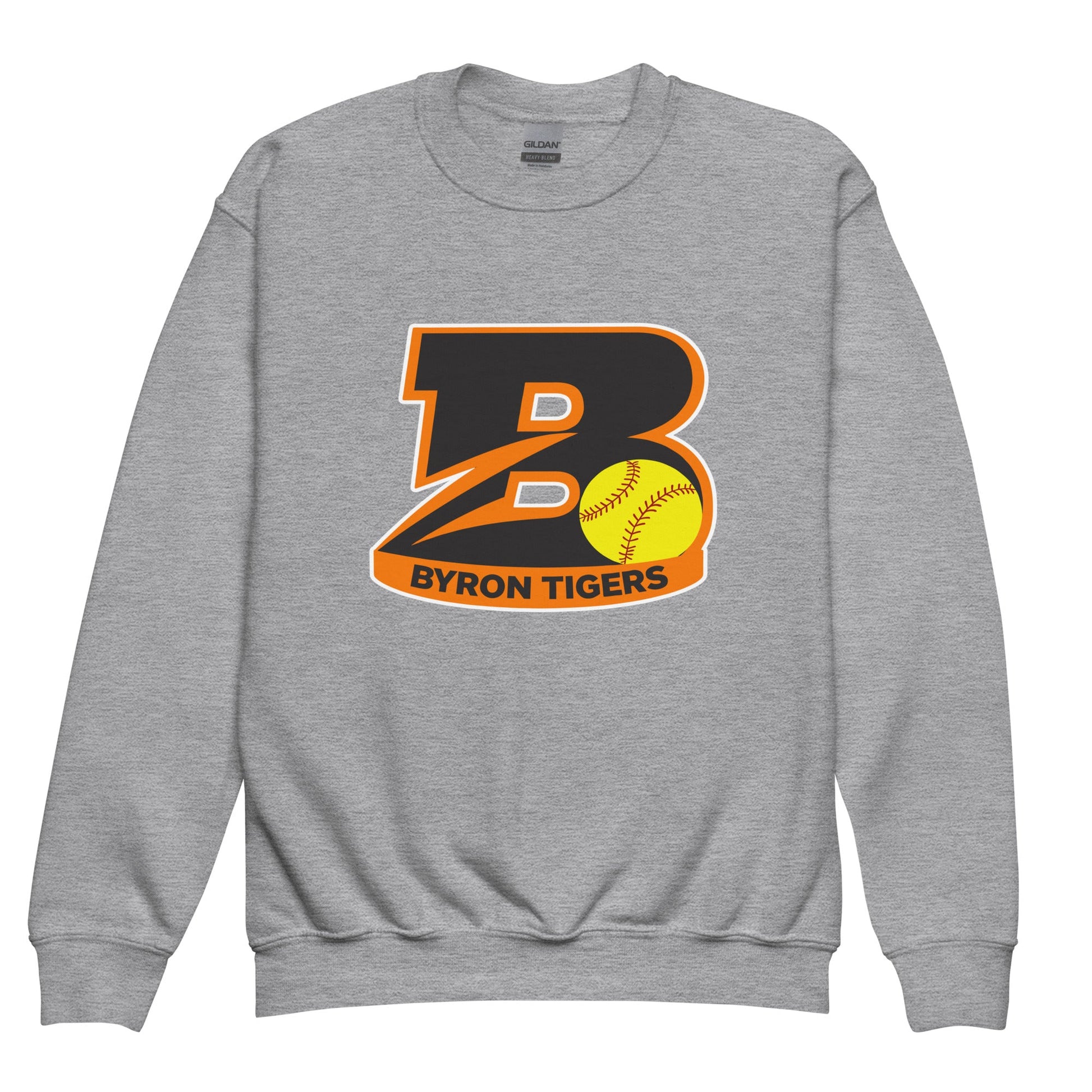 Classic | Youth Sweatshirt | Byron High School Softball | Softball Logo