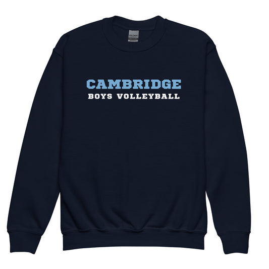 Classic | Youth Sweatshirt | Cambridge Volleyball | Block Script Logo