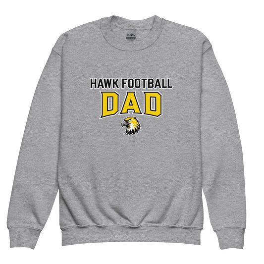 Classic | Youth Sweatshirt | Cardinal Ohara Hawks | Football Dad Logo