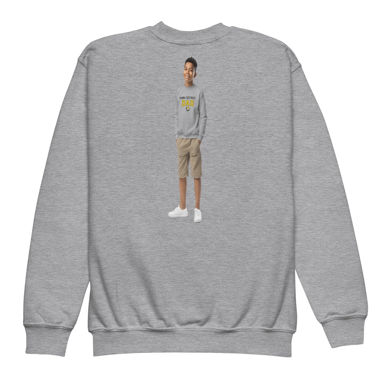 Classic | Youth Sweatshirt | Cardinal Ohara Hawks | Football Dad Logo