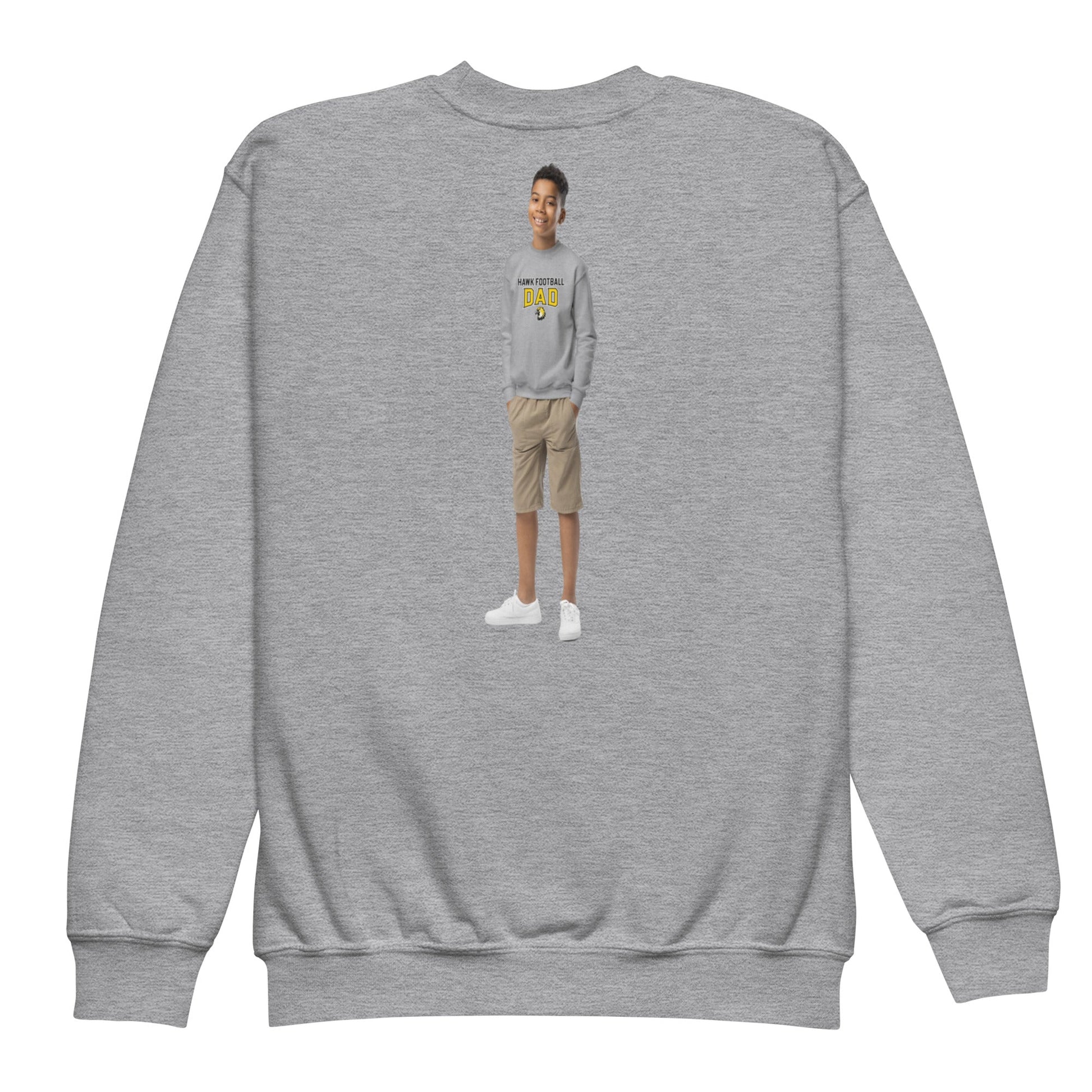 Classic | Youth Sweatshirt | Cardinal Ohara Hawks | Football Dad Logo
