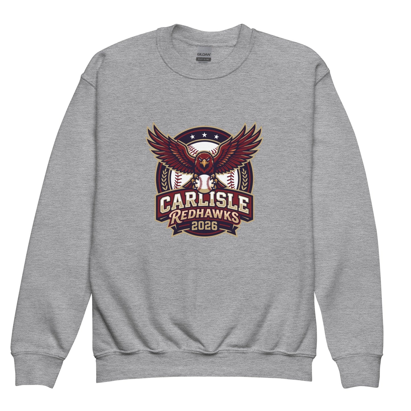 Classic | Youth Sweatshirt | Carlisle Redhawks | Emblem Logo