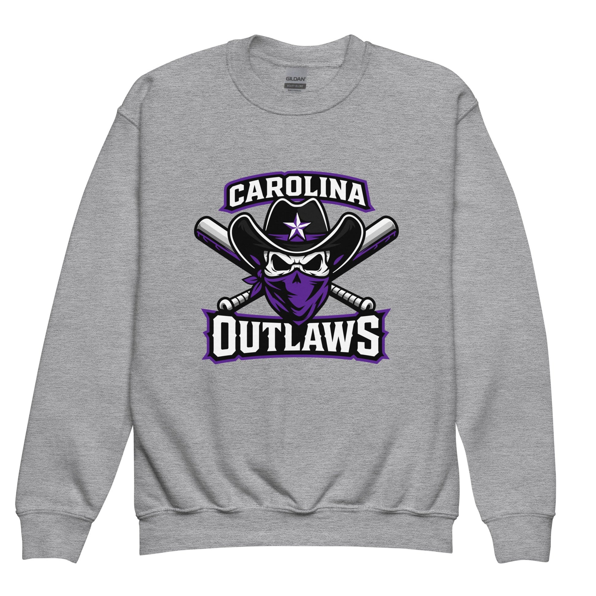 Classic | Youth Sweatshirt | Carolina Outlaws Baseball | Crest Logo