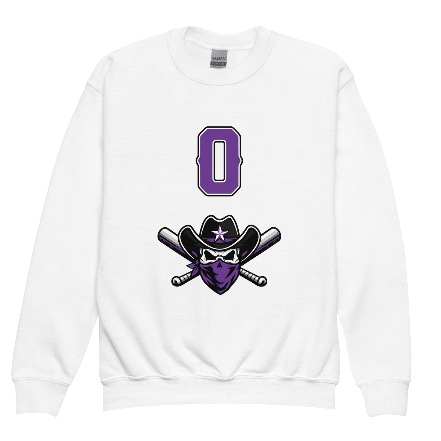 Classic | Youth Sweatshirt | Carolina Outlaws Baseball | Purple Renegades Logo