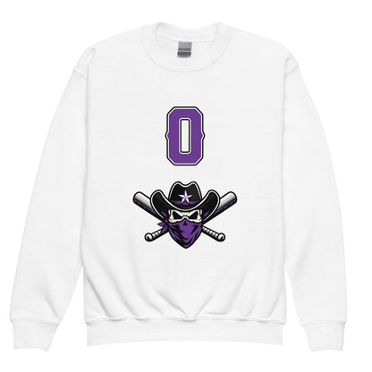 Classic | Youth Sweatshirt | Carolina Outlaws Baseball | Purple Renegades Logo