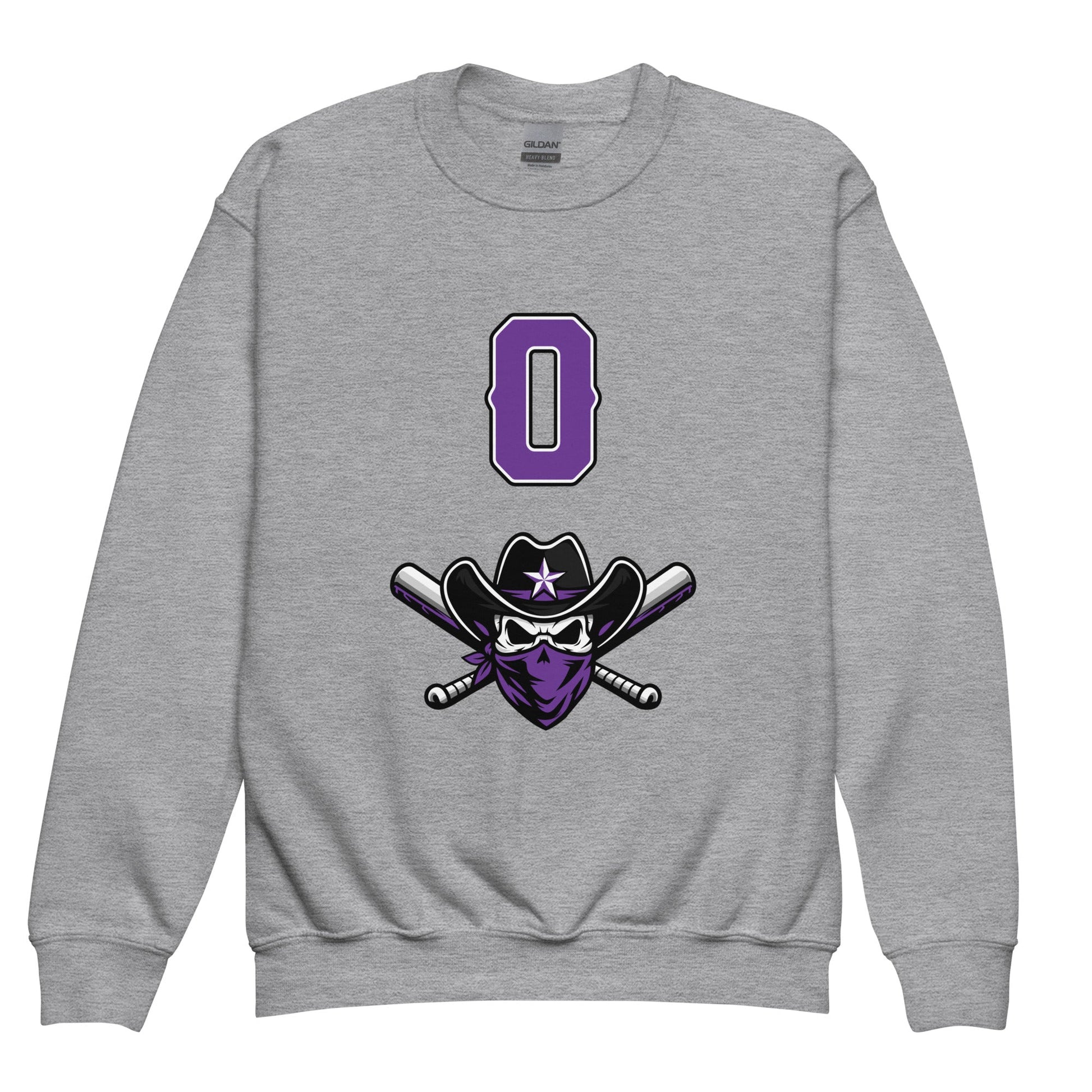 Classic | Youth Sweatshirt | Carolina Outlaws Baseball | Purple Renegades Logo