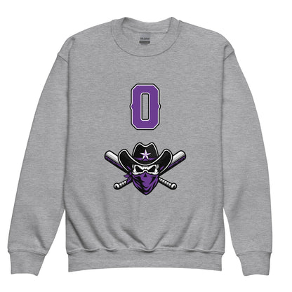 Classic | Youth Sweatshirt | Carolina Outlaws Baseball | Purple Renegades Logo