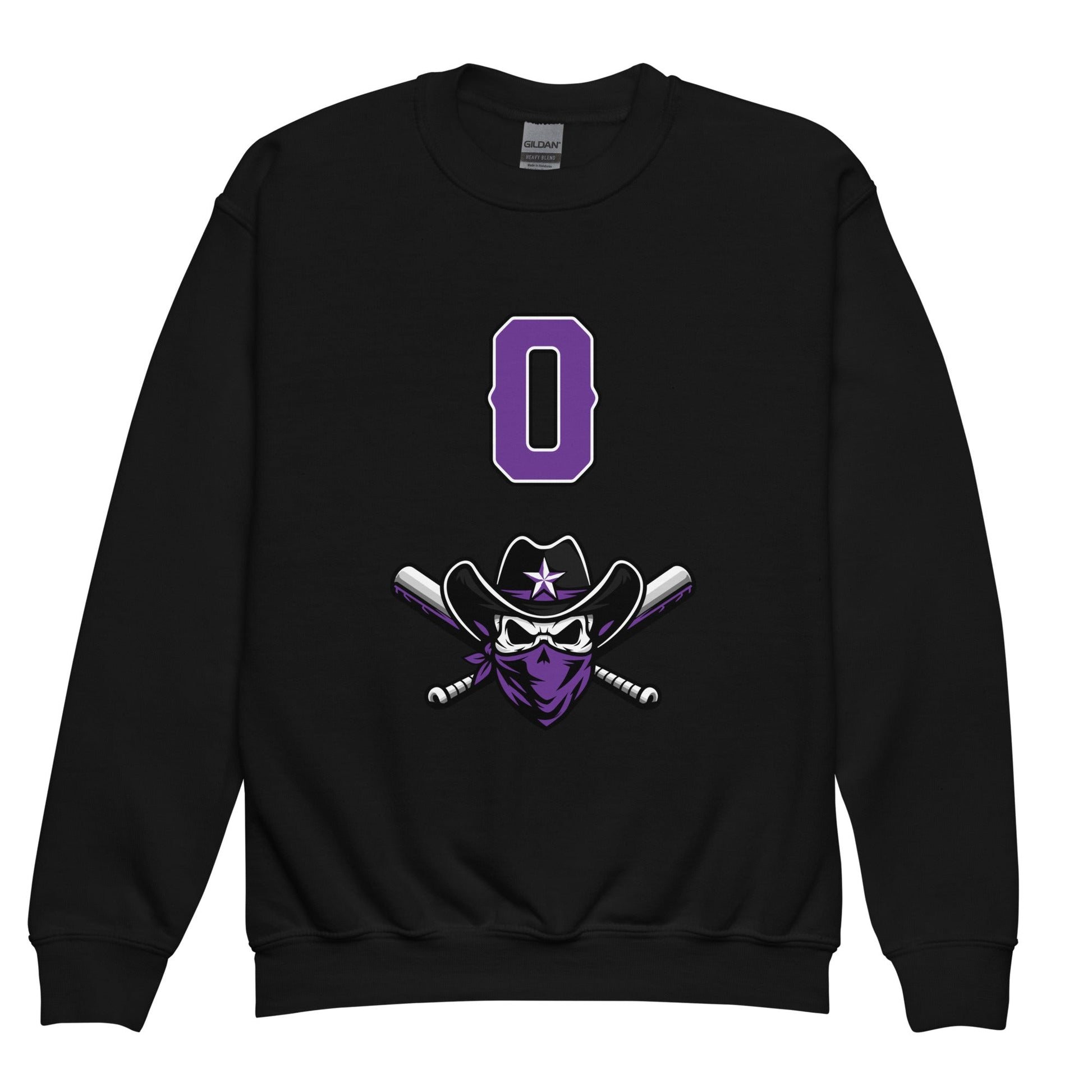 Classic | Youth Sweatshirt | Carolina Outlaws Baseball | Purple Renegades Logo