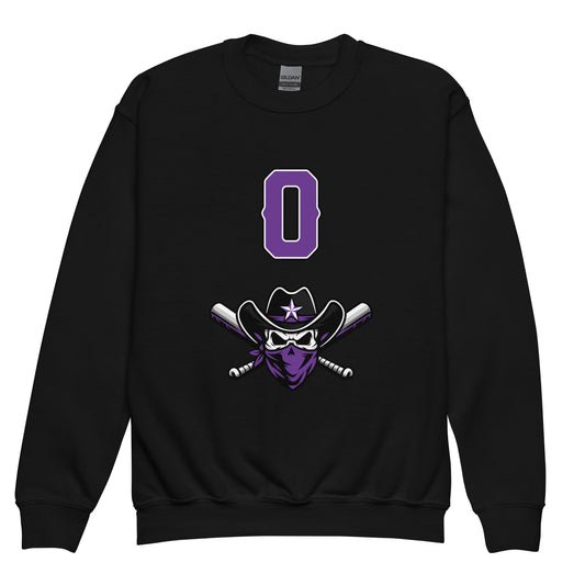 Classic | Youth Sweatshirt | Carolina Outlaws Baseball | Purple Renegades Logo