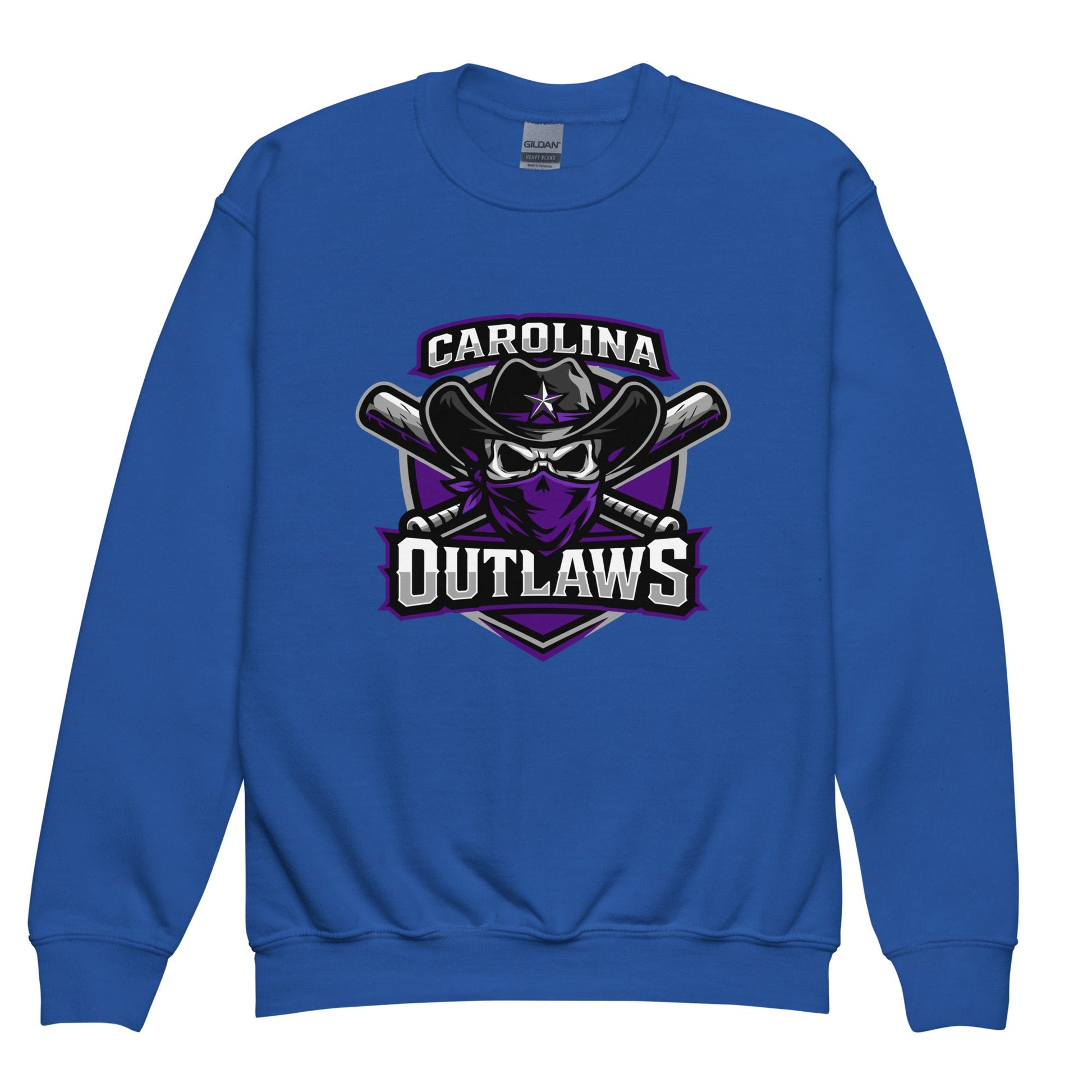 Classic | Youth Sweatshirt | Carolina Outlaws Baseball | Shield Logo