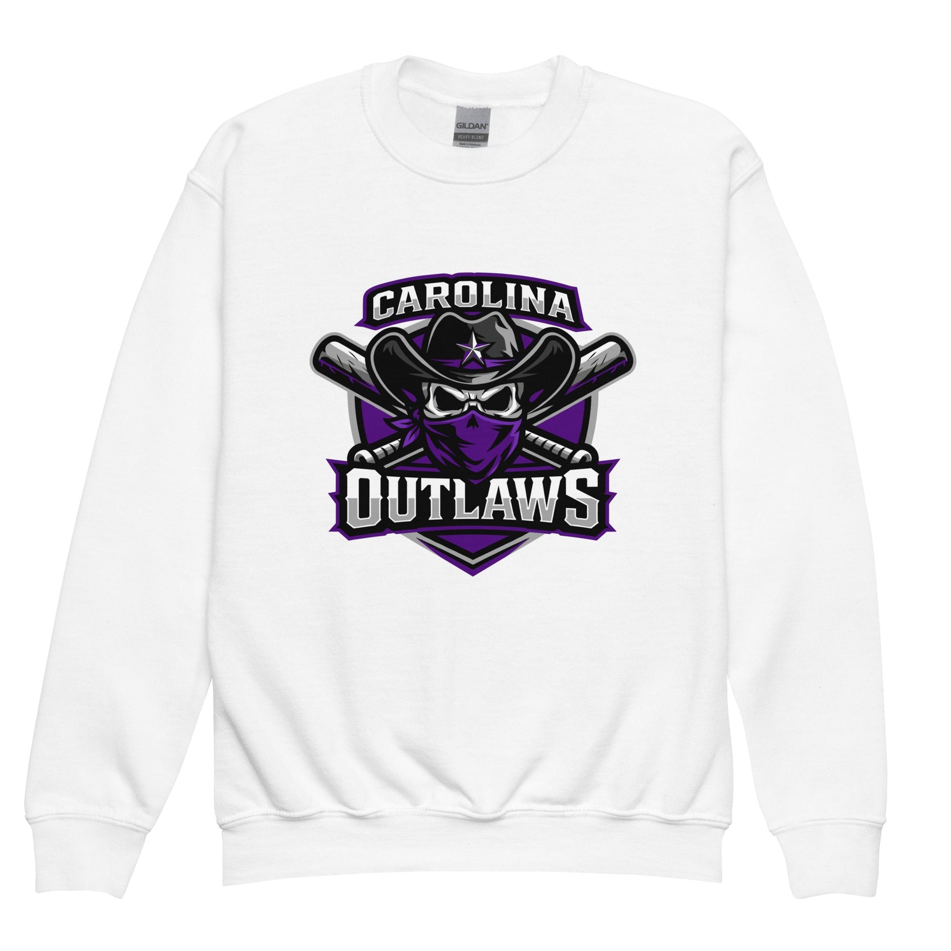 Classic | Youth Sweatshirt | Carolina Outlaws Baseball | Shield Logo