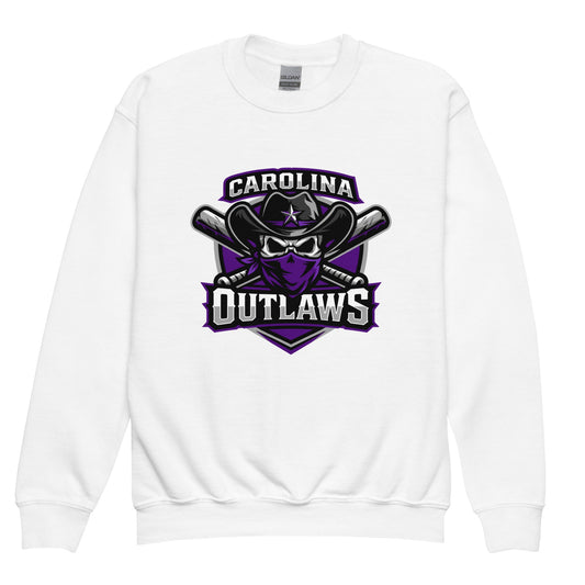 Classic | Youth Sweatshirt | Carolina Outlaws Baseball | Shield Logo