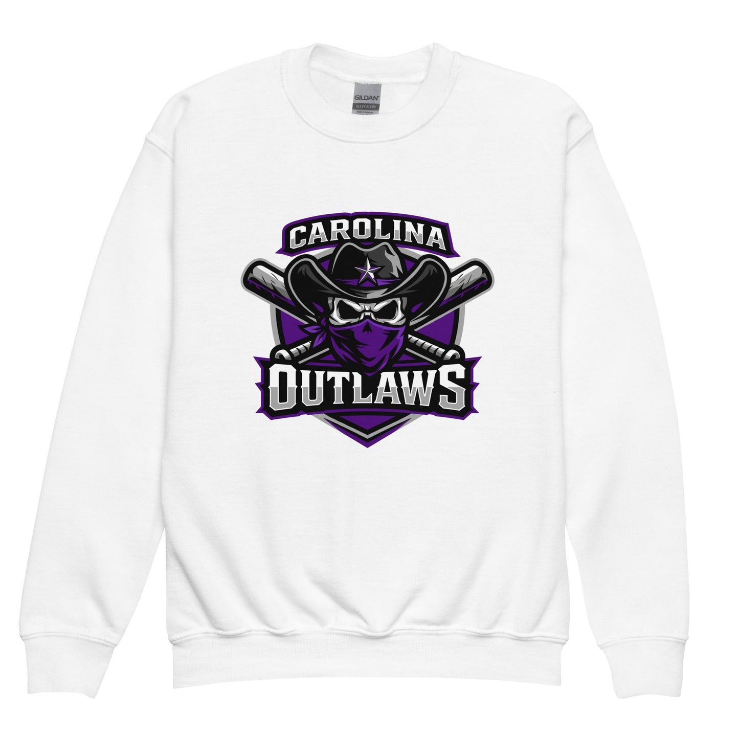 Classic | Youth Sweatshirt | Carolina Outlaws Baseball | Shield Logo