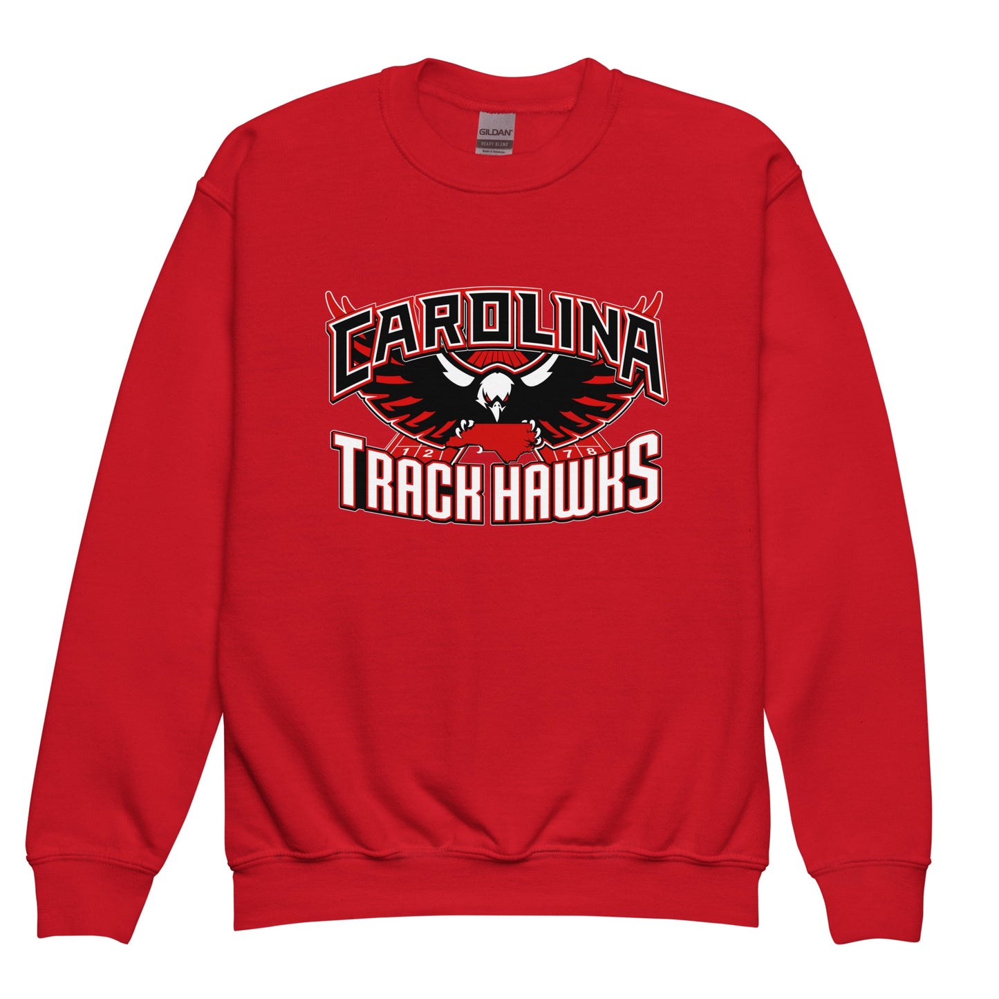 Classic | Youth Sweatshirt | Carolina track Hawks | Emblem Logo