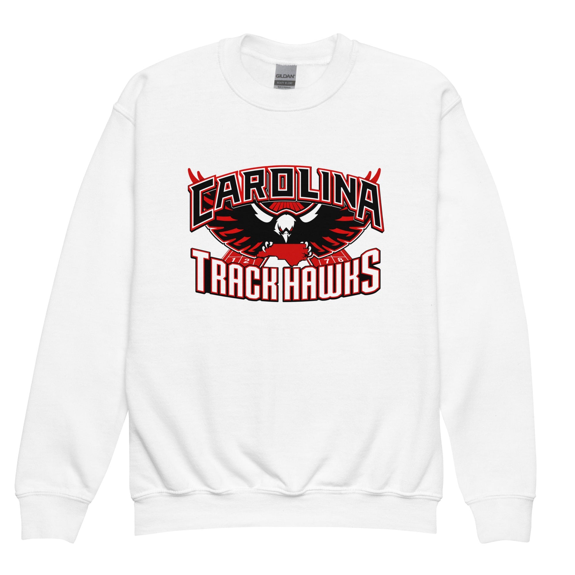 Classic | Youth Sweatshirt | Carolina track Hawks | Emblem Logo