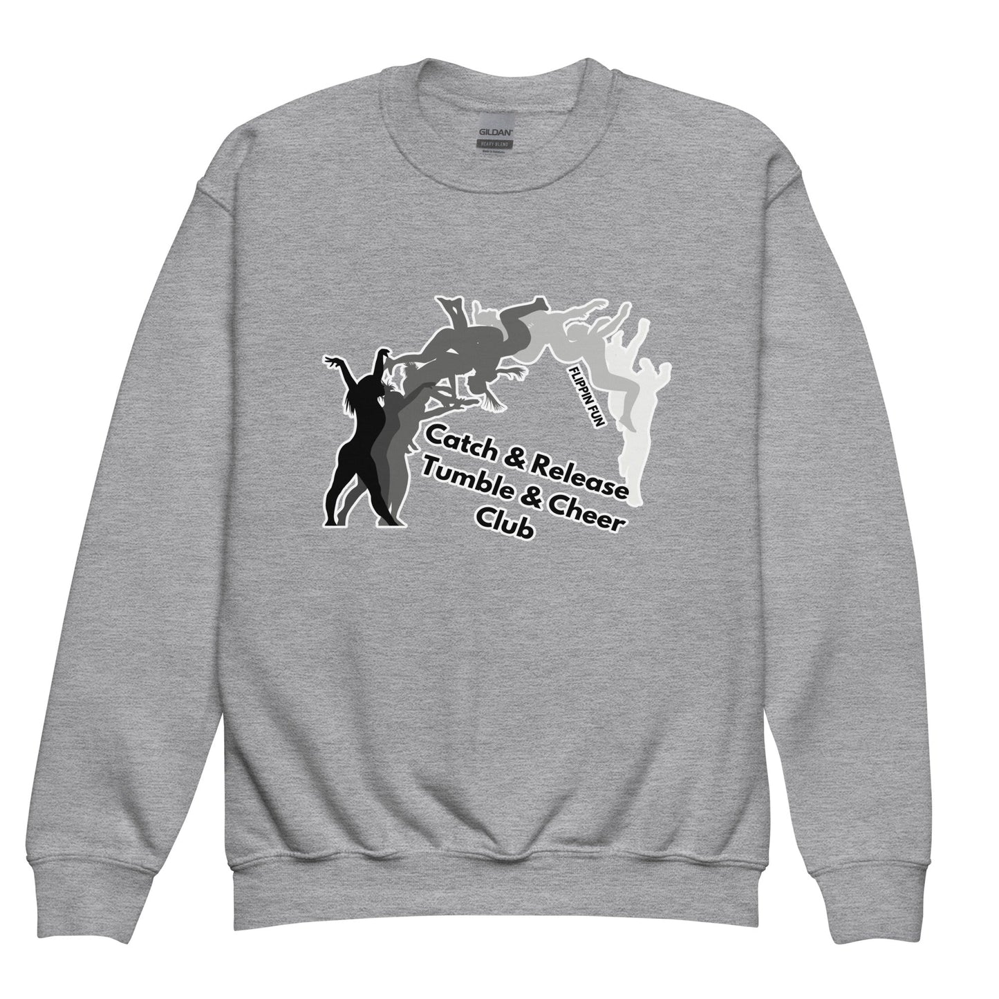 Classic | Youth Sweatshirt | Catch & Release Tumble & Cheer Club | Tumble Logo